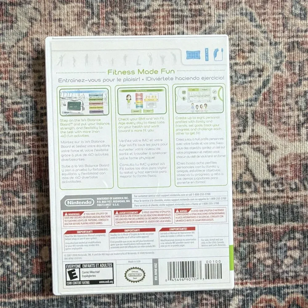 Nintendo Wii Fit Nintendo Wii Fitness Manual Included E 2008 NTSC-U/C